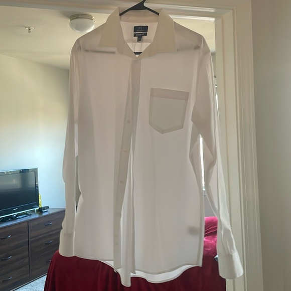 George Other - White Dress Shirt Size L (42-44)